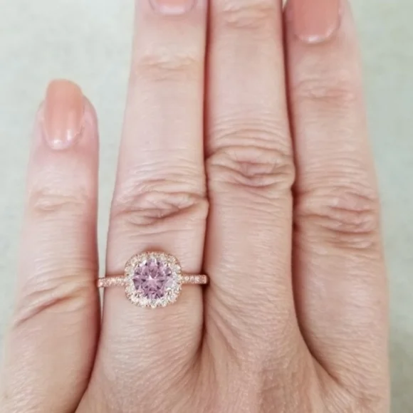 18k Pink Ring - Picture 7 of 8